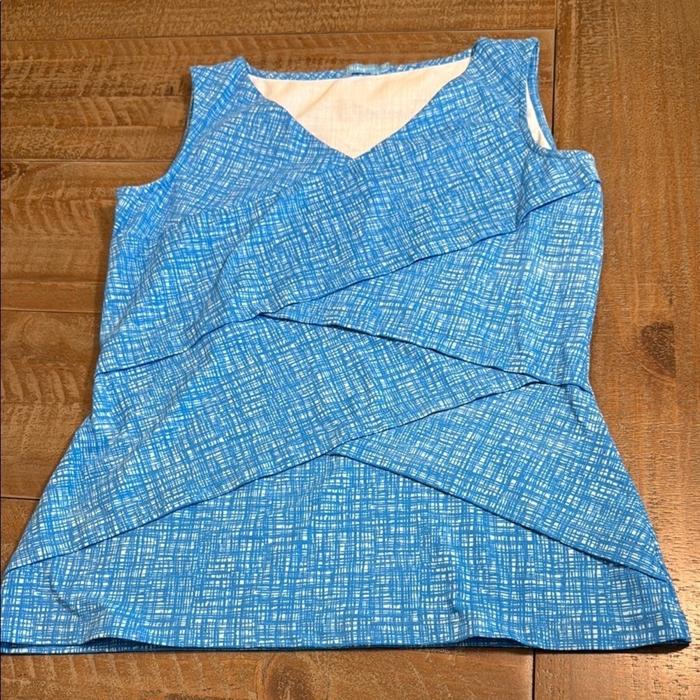 J. McLaughlin Blue Sleeveless Women's Top